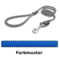 Preview: klassische Hundeleine - L - 145cm - blau-blau